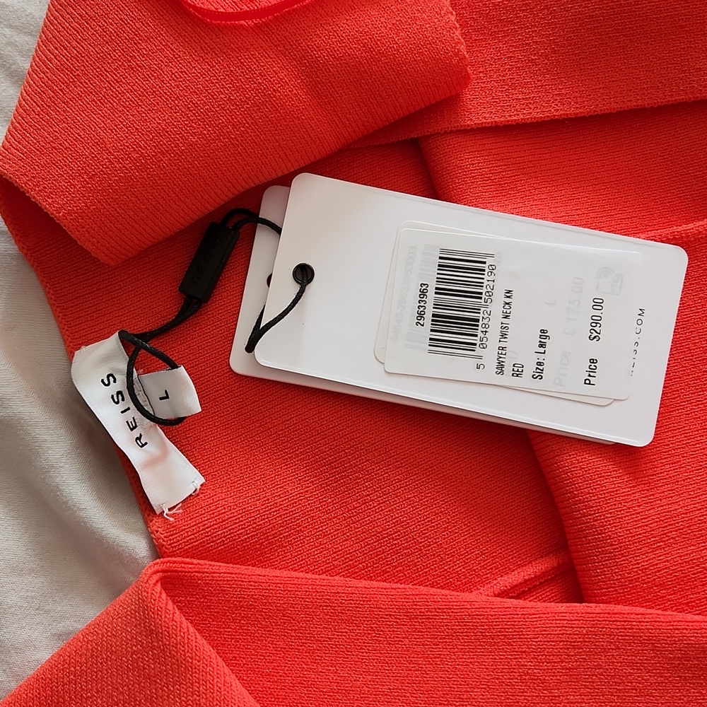 NWT REISS | $290 Sawyer Knit Bodycon Dress - Picture 8 of 8